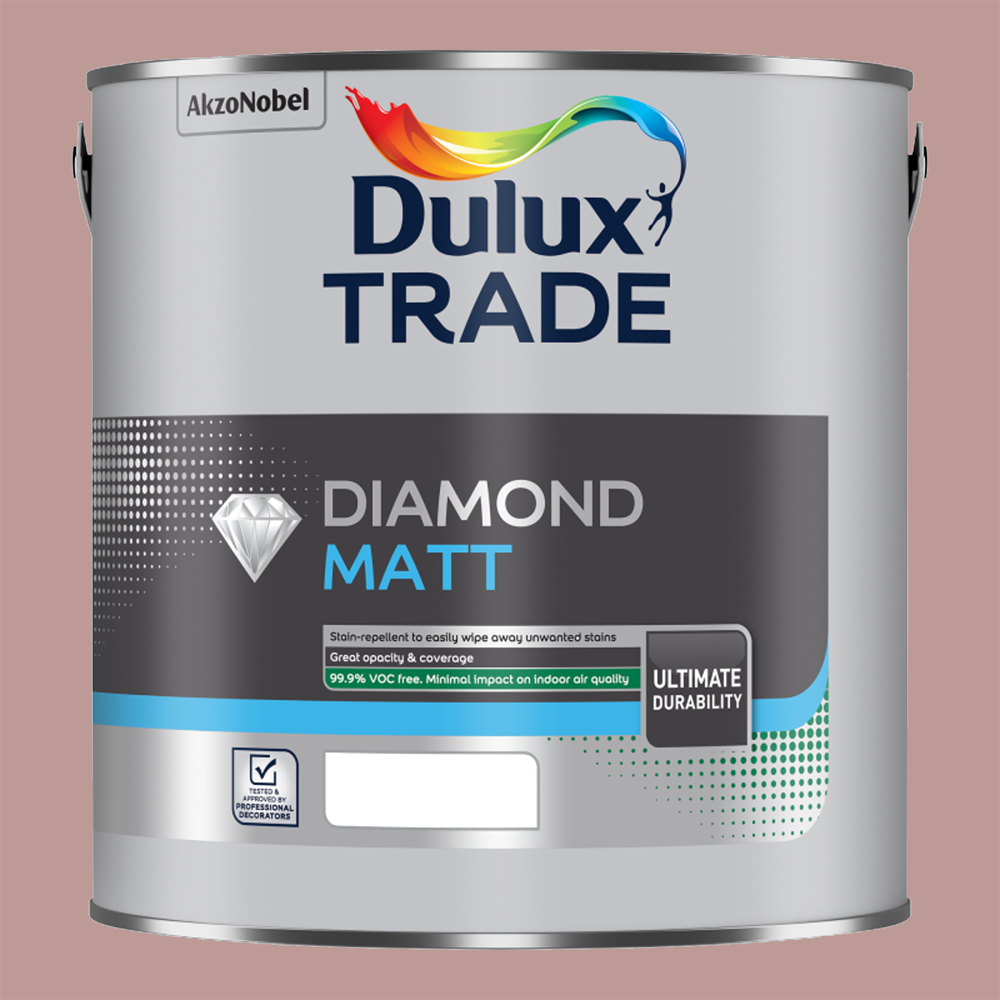 Dulux Trade Pressed Petal Walls and Ceilings Diamond Matt Paint 2.5L Image 2