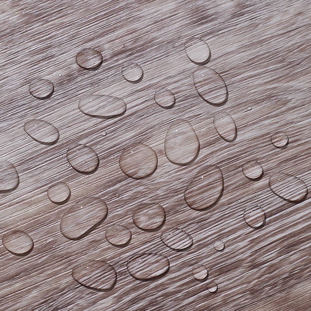 Living and Home Greyish Beige Rustic Wood Grain Rectangle PVC Flooring Self Adhesive 36 Pack Image 6