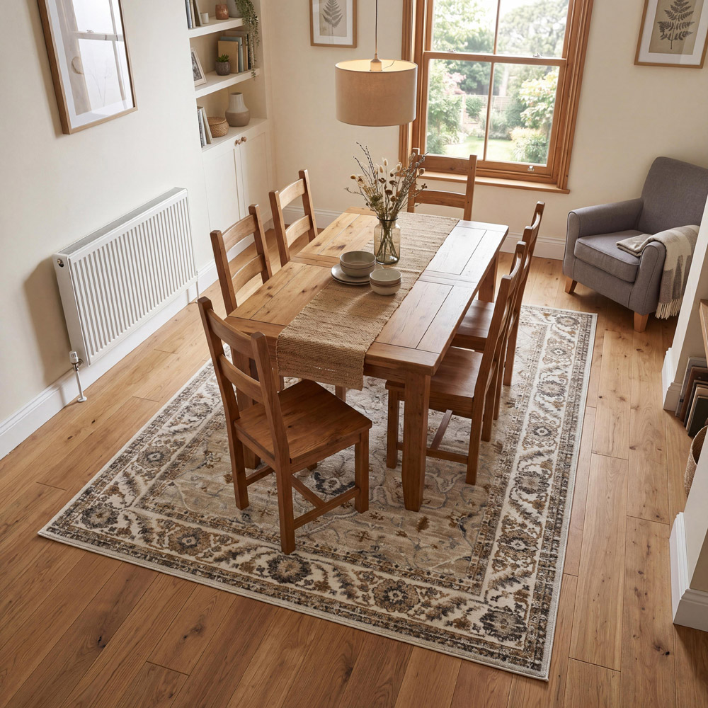 Arthouse Muse Traditional Floral Natural Rug 160 x 230cm Image 1