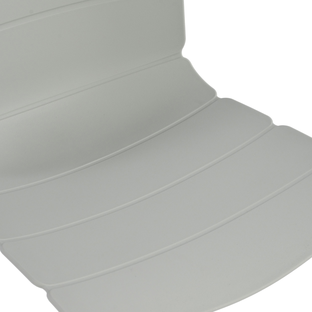 Core Products Bali Set of 2 Light Grey Plastic Kitchen Chair Image 5