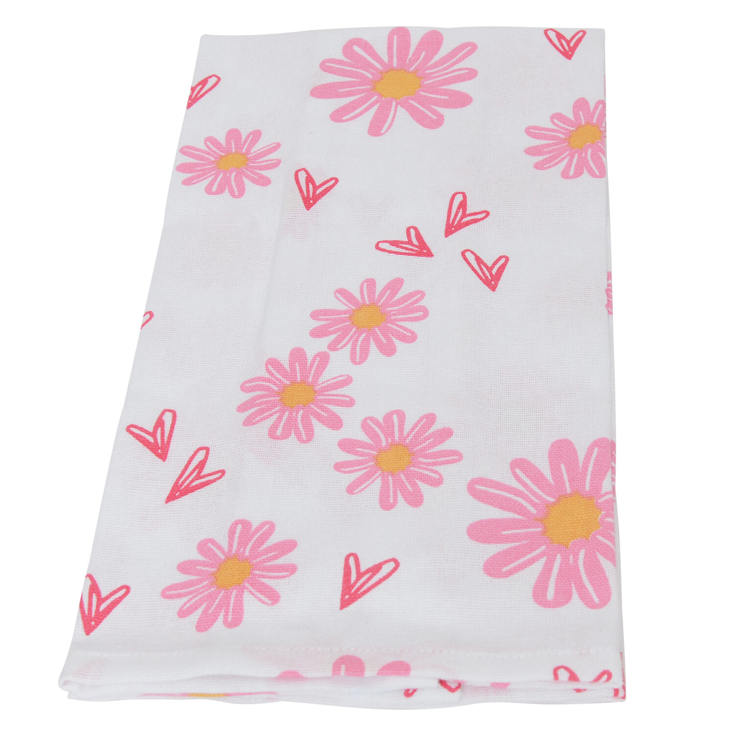 Pack of 3 Daisy Daze Tea Towels - Pink Image 2