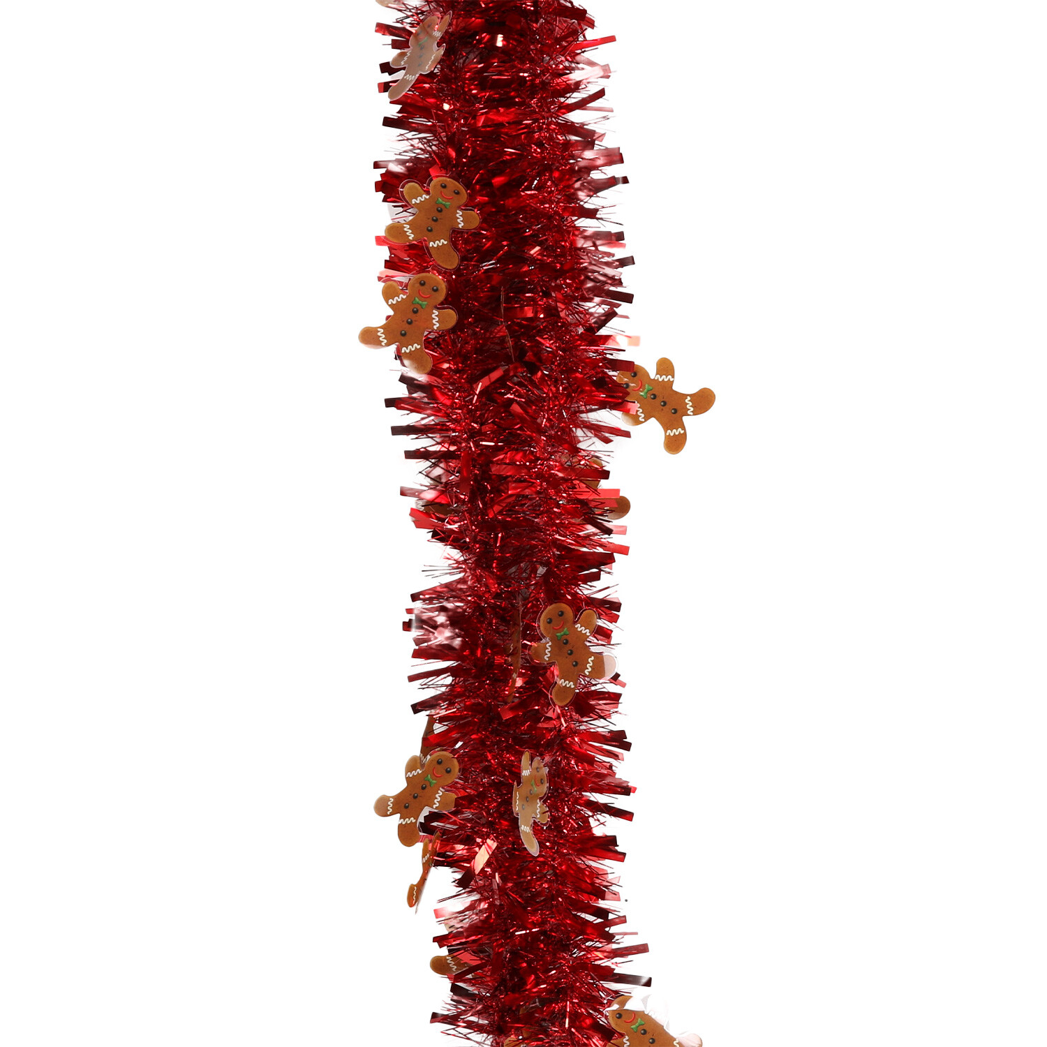 Gingerbread Red Tinsel - Red Image