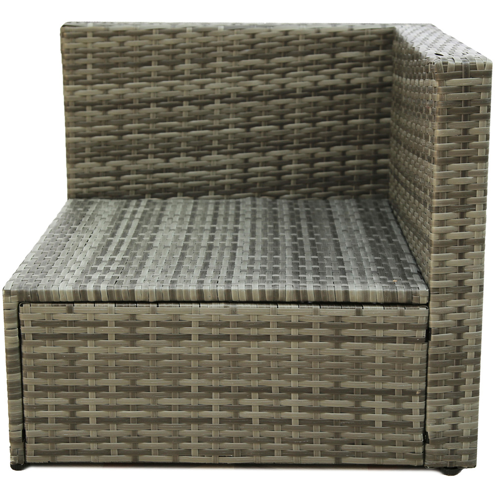 Home Garden Direct 4 Seater Corner Sofa with Coffee Table Grey Image 4