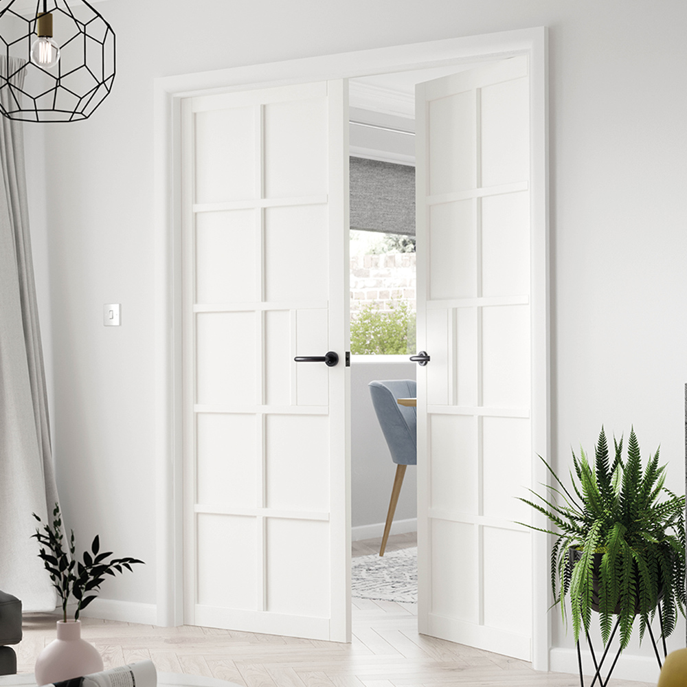 JB Kind Plaza White Painted Internal Door 1981 x 686mm Image 2