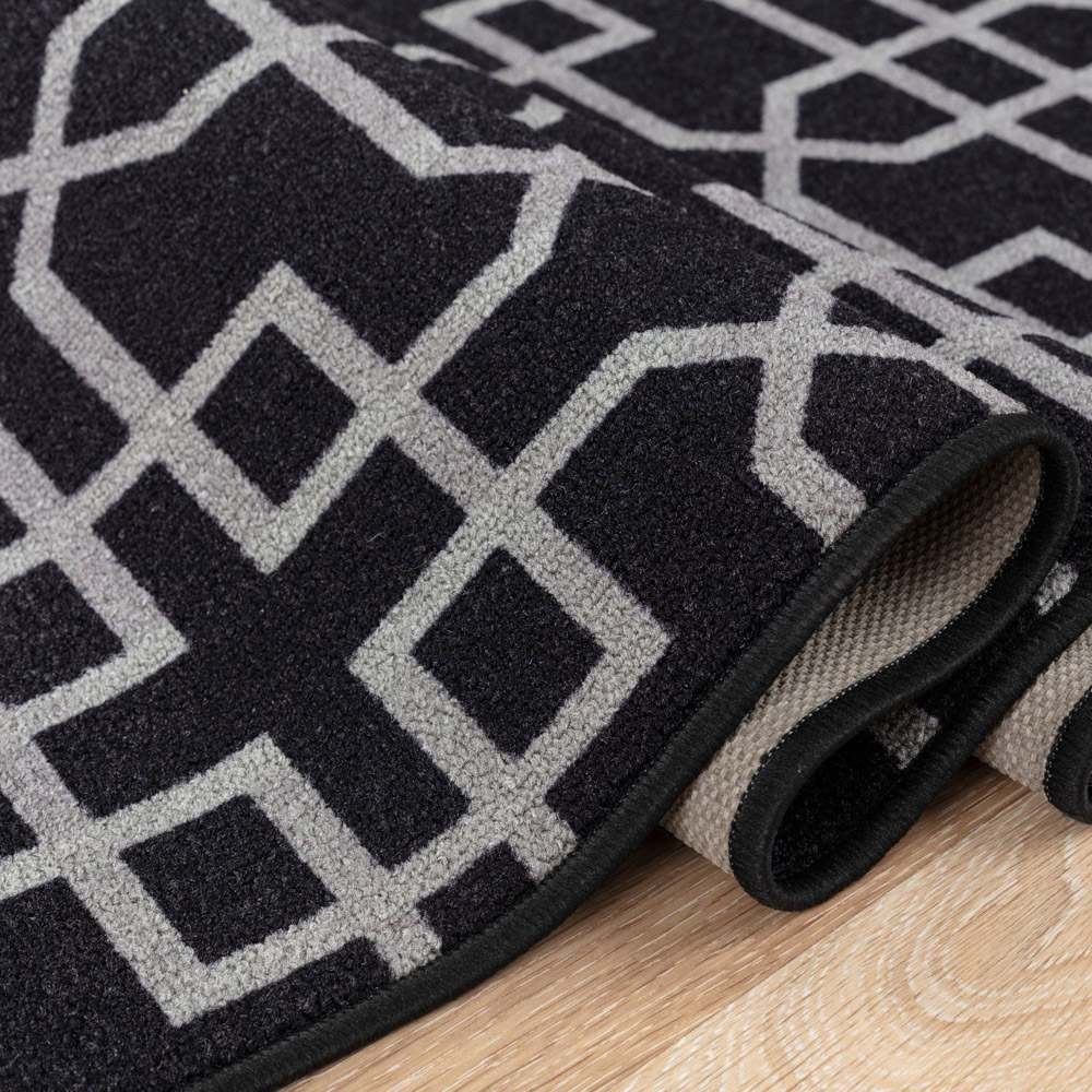Smart Living Siam Black and Grey Gel Back Non-Slip Mat 80 x 150cm Image 3