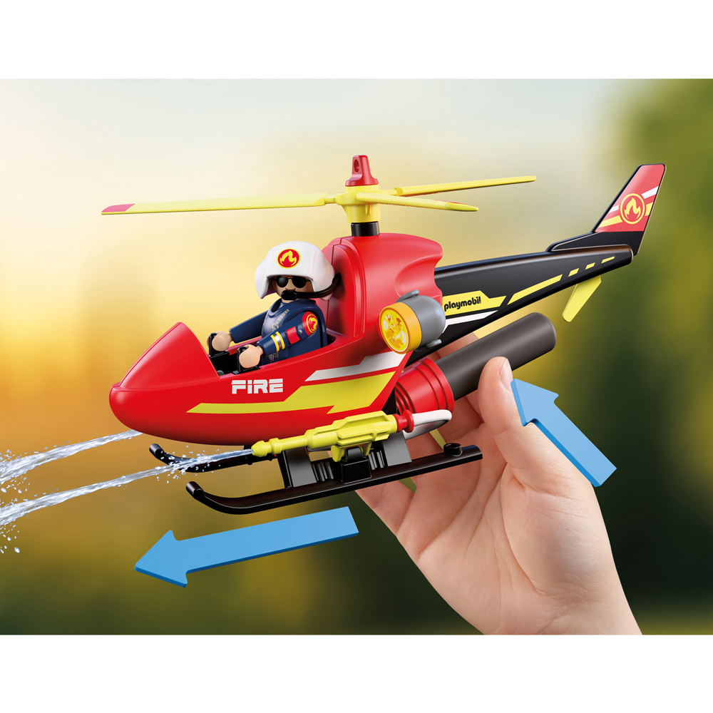 Playmobil Firefighting Helicopter Playset Image 6