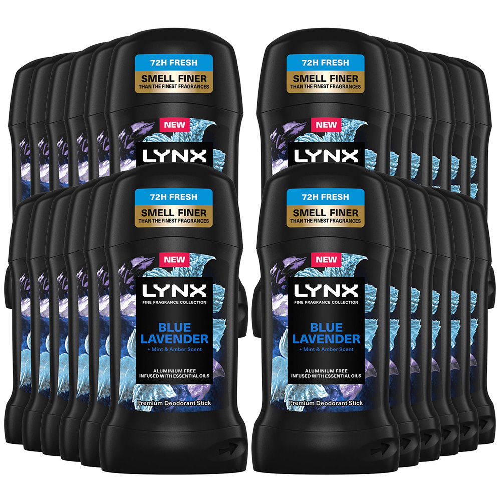 Lynx Blue Lavender Deodorant Stick 50ml 24 Pack Image 1