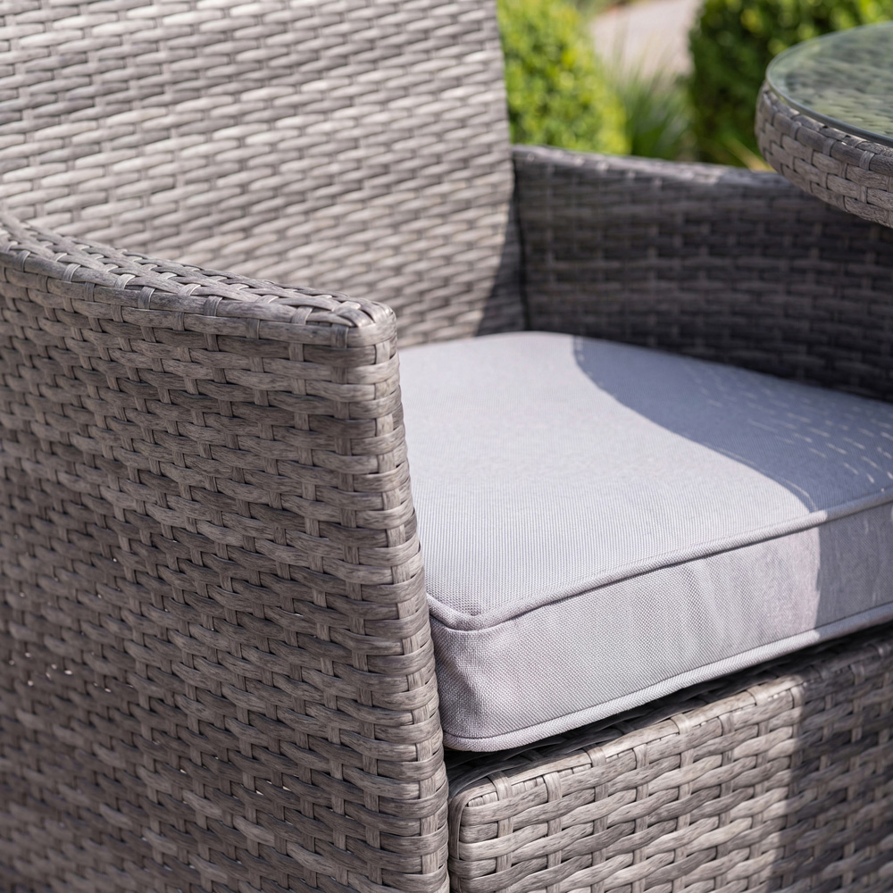 Charles Bentley Pair of Rattan Chairs Grey Image 8