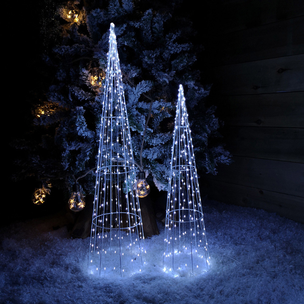 Samuel Alexander Tree Cone Christmas Decoration Set of 3 Image 4