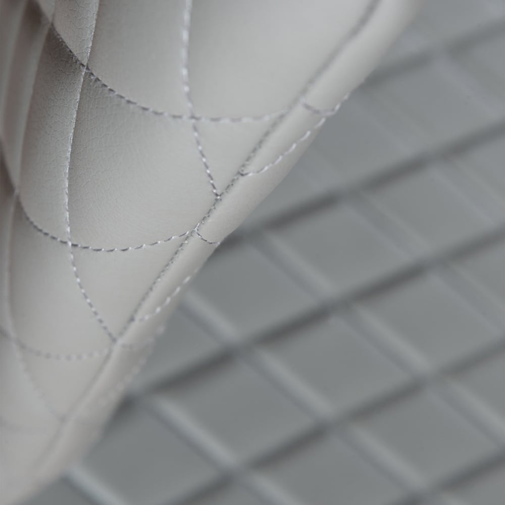 Furniturebox Copeland Valera Marble Effect 4 Seater Dining Set White Grey and Chrome Image 7