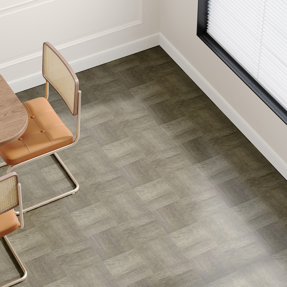 Living and Home Parquet Wood Self-Adhesive PVC Flooring Tile 30 Pack Image 7