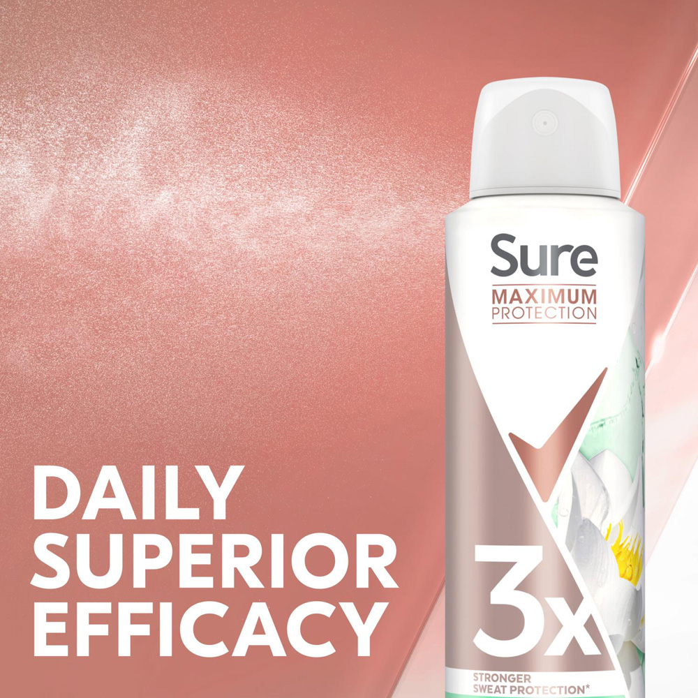 Sure Women Freesia and Water Lily Maximum Protection Anti-Perspirant Spray 150ml 24 Pack Image 5
