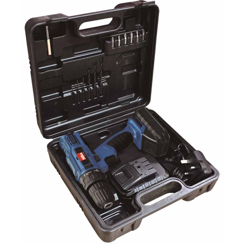 Hilka 18V Lithium-Ion Cordless Drill Driver with 2 Batteries Image 1