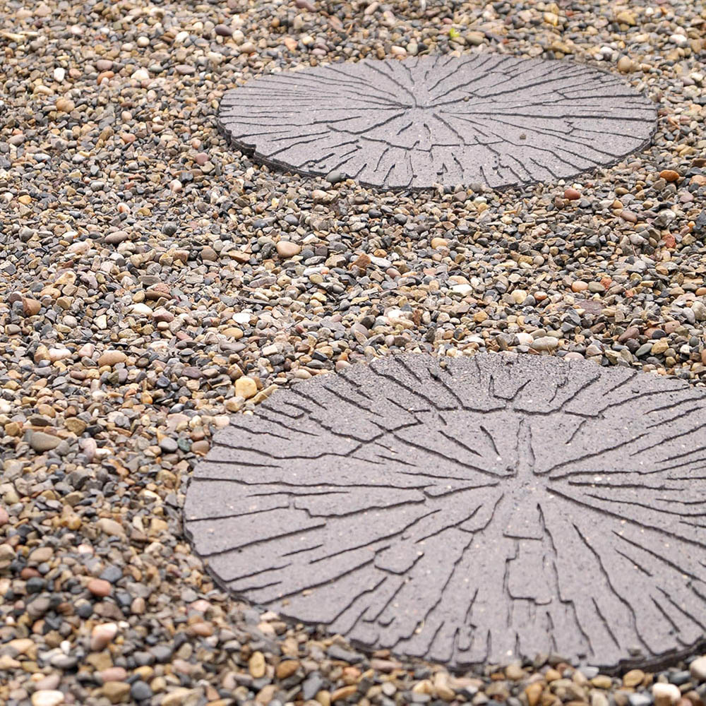 Primeur 45cm Cracked Log Earth Reversible Stepping Stone 4 Pack Image 3
