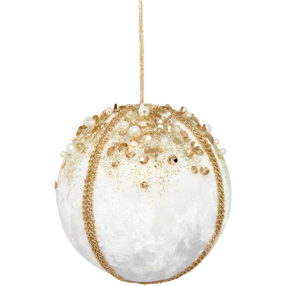 Velvet Embellished Bauble Image 4