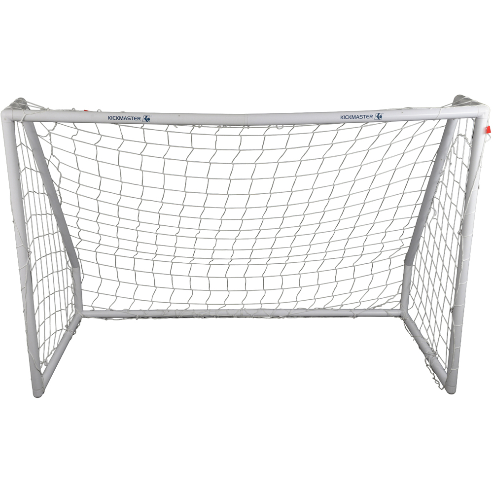 Kickmaster 68mm White Premium PVC Frame Soccer Goal 6ft Image 2