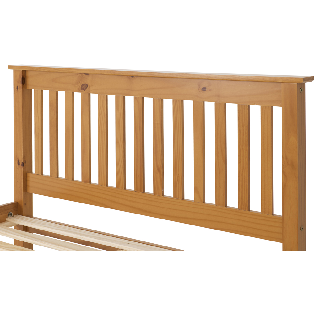 Seconique Monaco Double Antique Pine Low End Bed Image 5