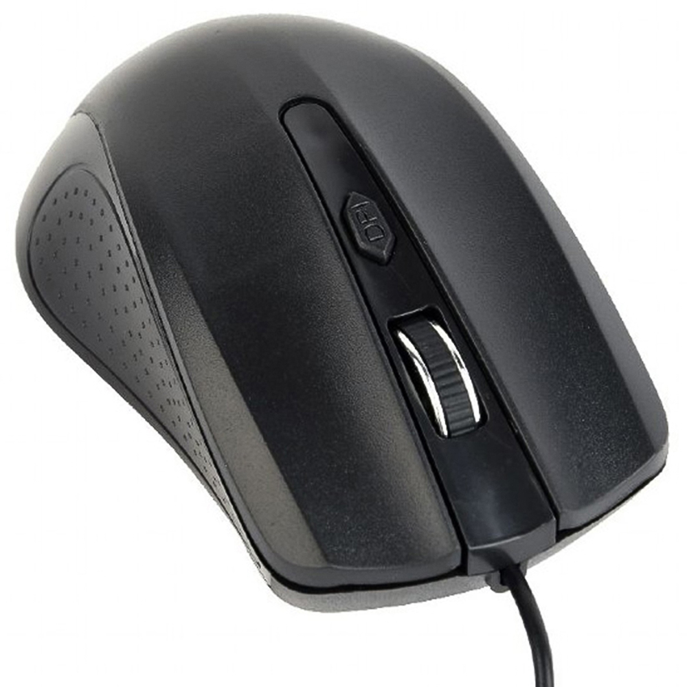 Gembird Black 4 Button 1200 DPI Wired Optical Computer Mouse Image 3