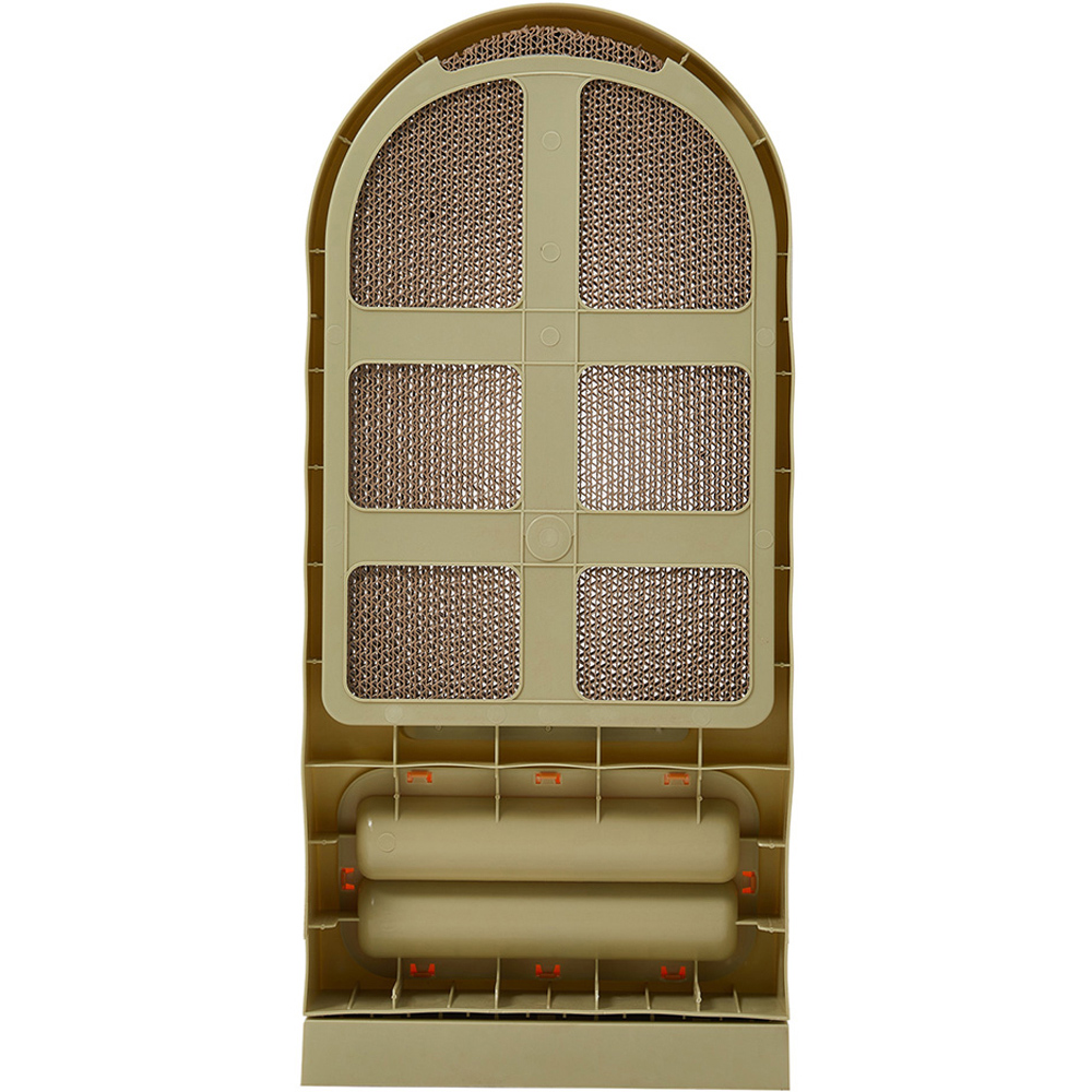 H&O Direct L-Shaped Cat Scratcher with Ball Track Image 5