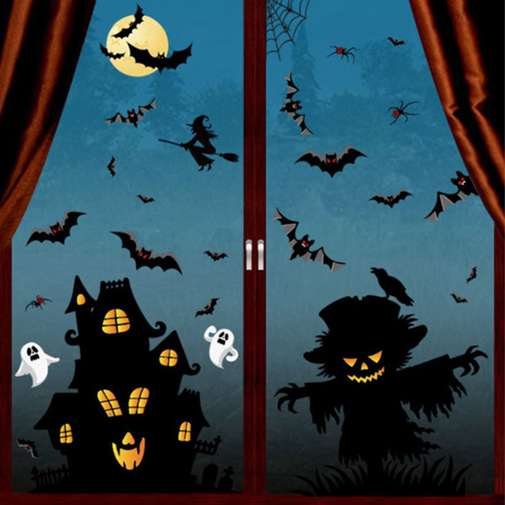 Jaoyeh Halloween Static Horror Wall Stickers 3 Pack Image 2