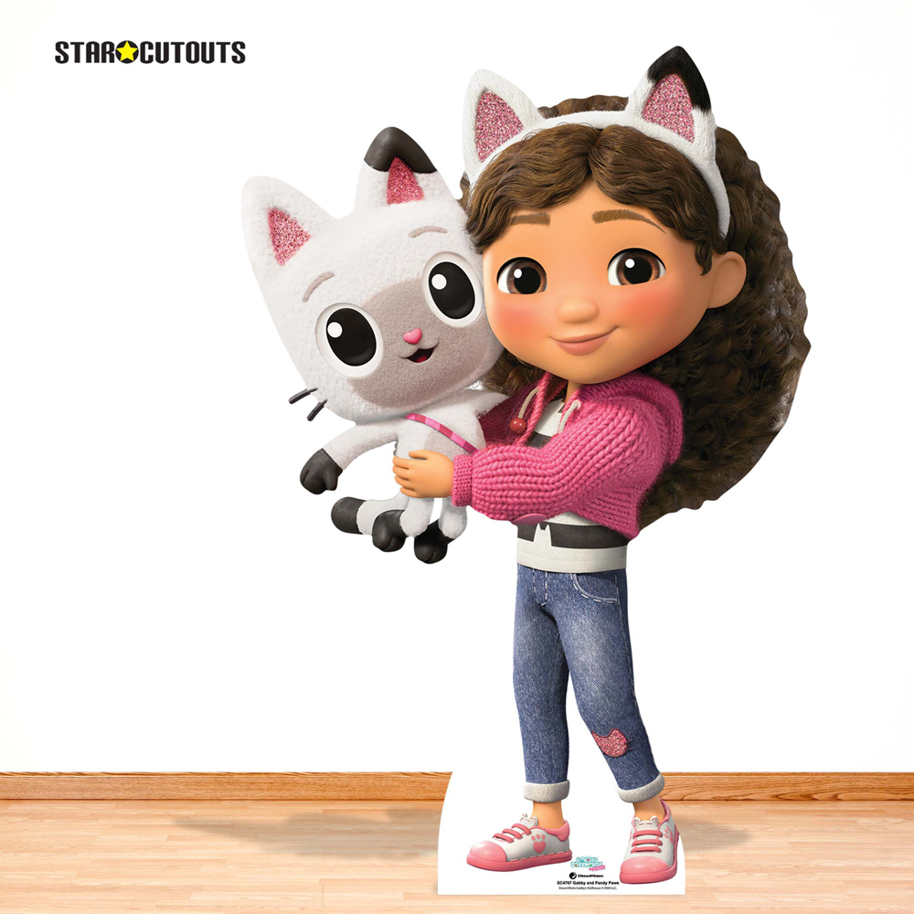 Star Cutouts Gabby and Pandy Paws Small Cardboard Cutout 3.1ft Image 2