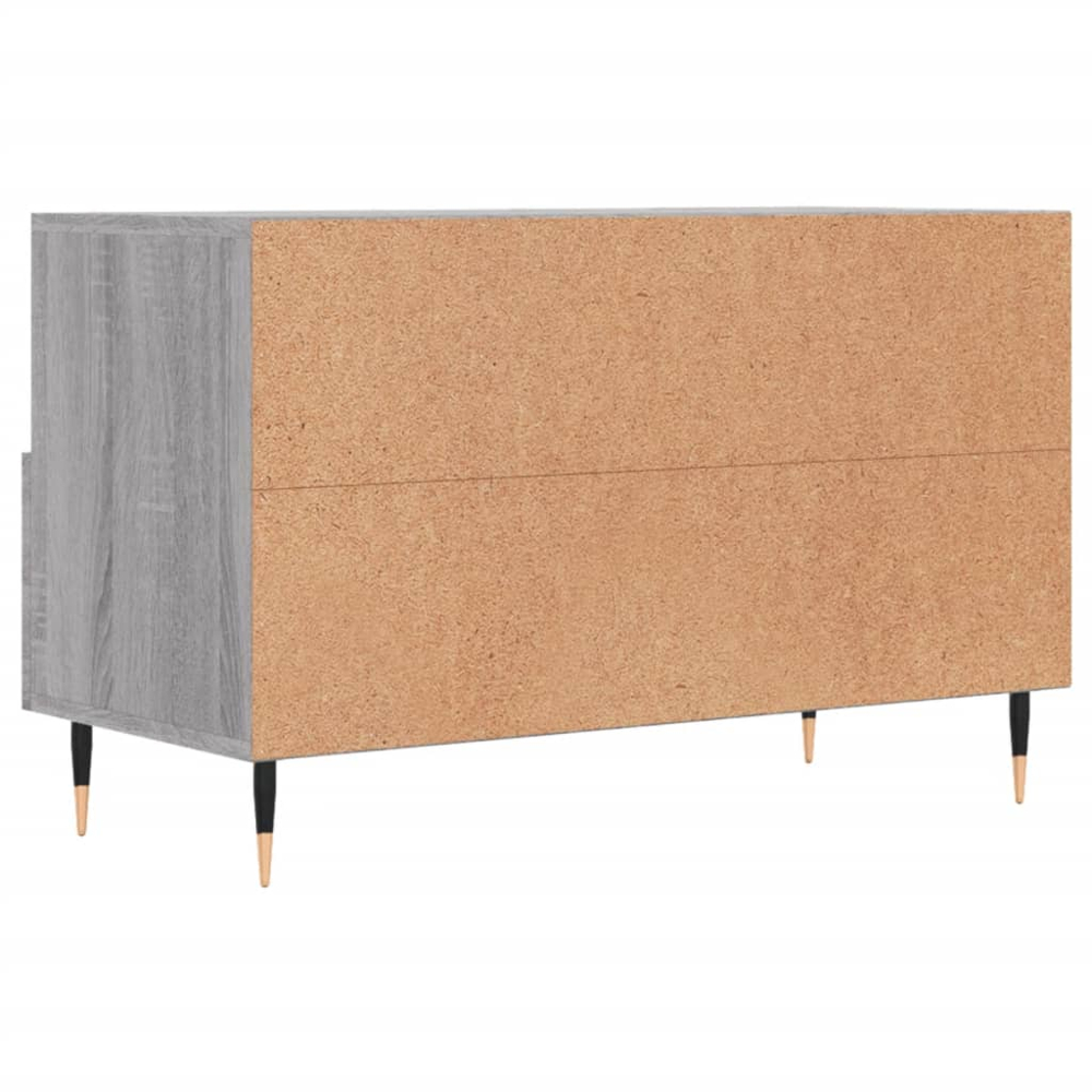 vidaXL 2 Drawer 2 Shelf Grey Sonoma TV Cabinet Image 8