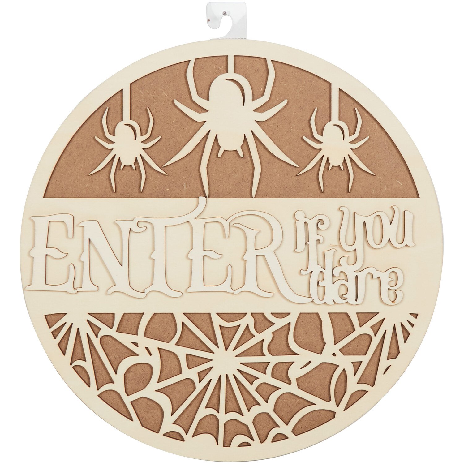 Enter If You Dare Wooden Sign - Wood Image 1