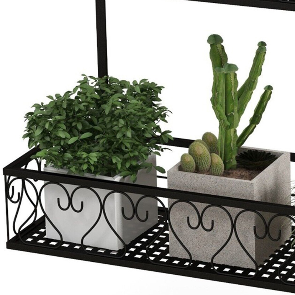Costway 3 Shelf Hanging Plant Stand with Adjustable Hooks Image 3