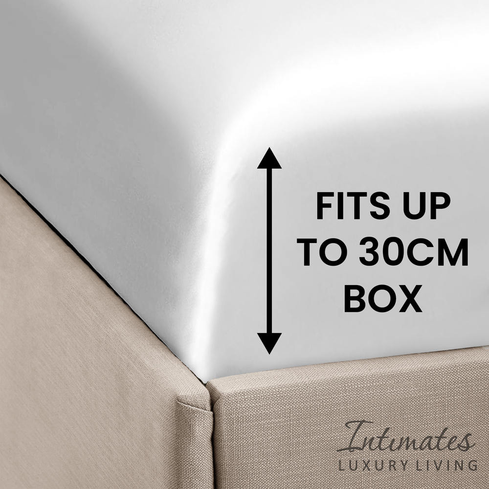 Intimates Single White Satin Bedding Set Image 9