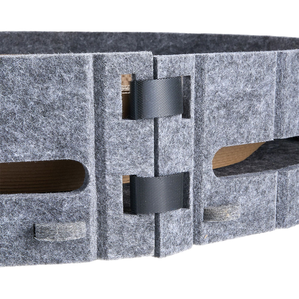 H&O Direct 3-in-1 Oval Cat Scratching Board with Ball Track Image 4