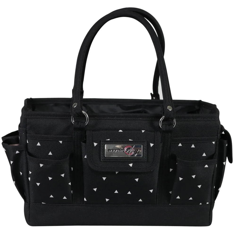 Everything Mary EVM12776-3 Black White Deluxe Store Collapsible Tote Caddy 30.5 x 22 x 19cm Image 2
