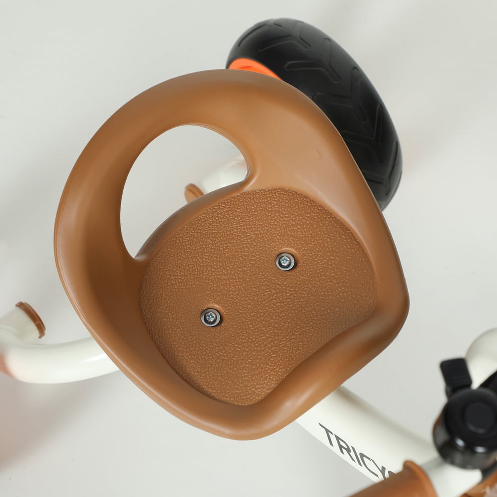 Tommy Toys Kids Orange Tricycle with Front Basket Image 3