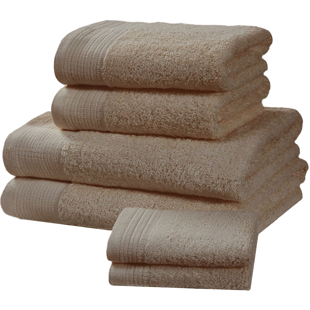 Rapport Home Chatsworth Super Soft and Absorbent Cotton Taupe Bath Sheet Image 1