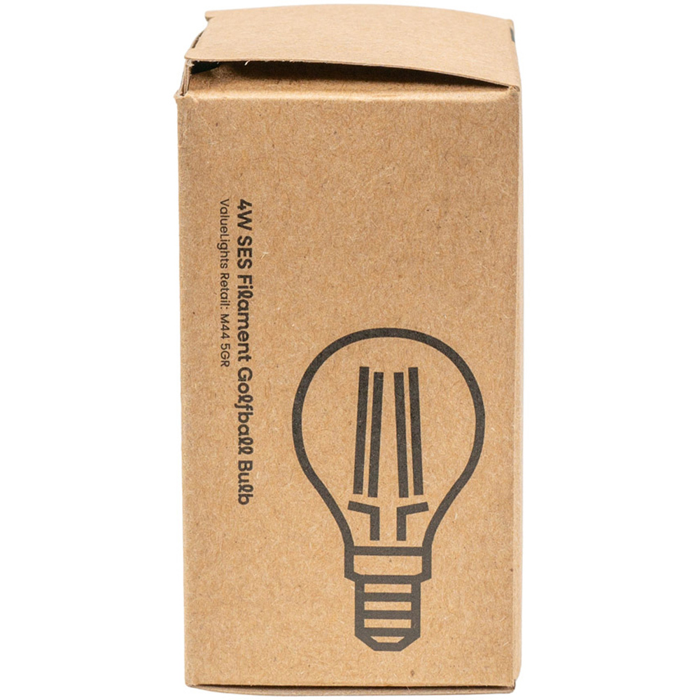 ValueLights Vintage 4W 6500K Cool White E14 Golfball Light Bulb 10 Pack Image 4