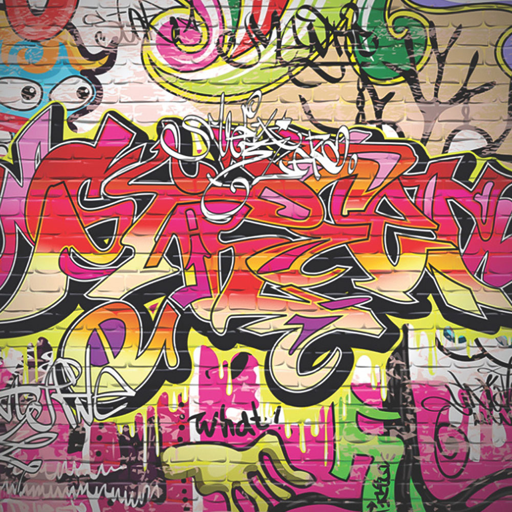 Origin Murals City Graffiti Wall Multicolour Wall Mural Image 2