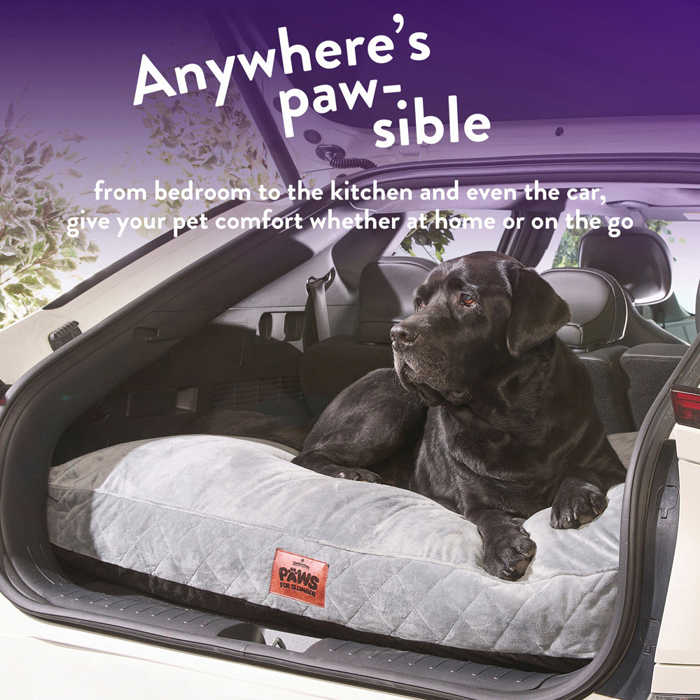 Slumberdown Extra Large Grey Padded Pet Bed Image 7