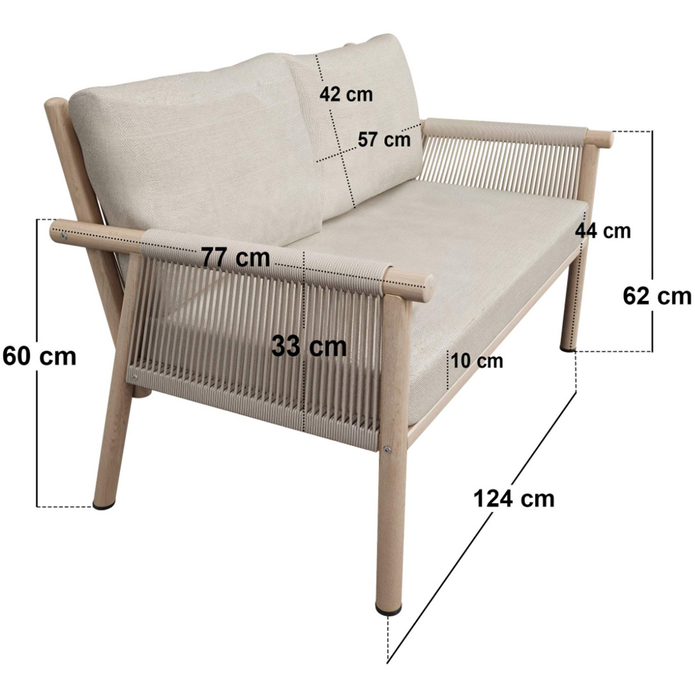 SOLACE+CO Krystyna 7 Seater Garden Lounge Set Image 9