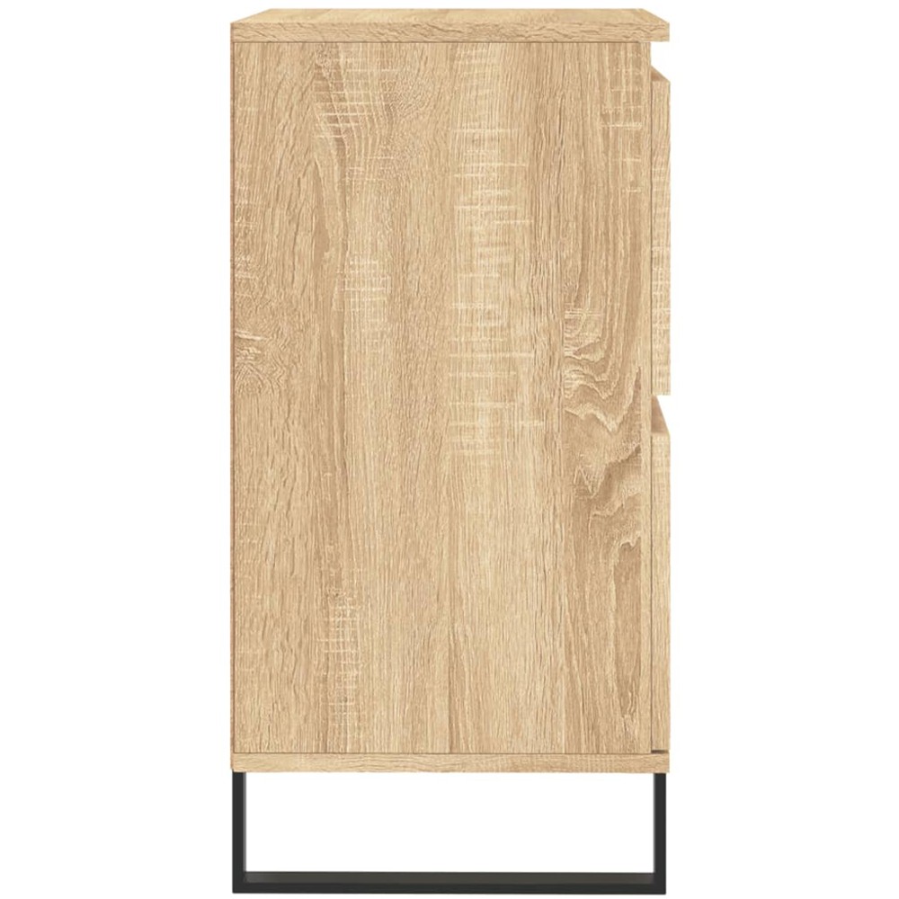 vidaXL 4 Door Sonoma Oak Sideboard Image 7