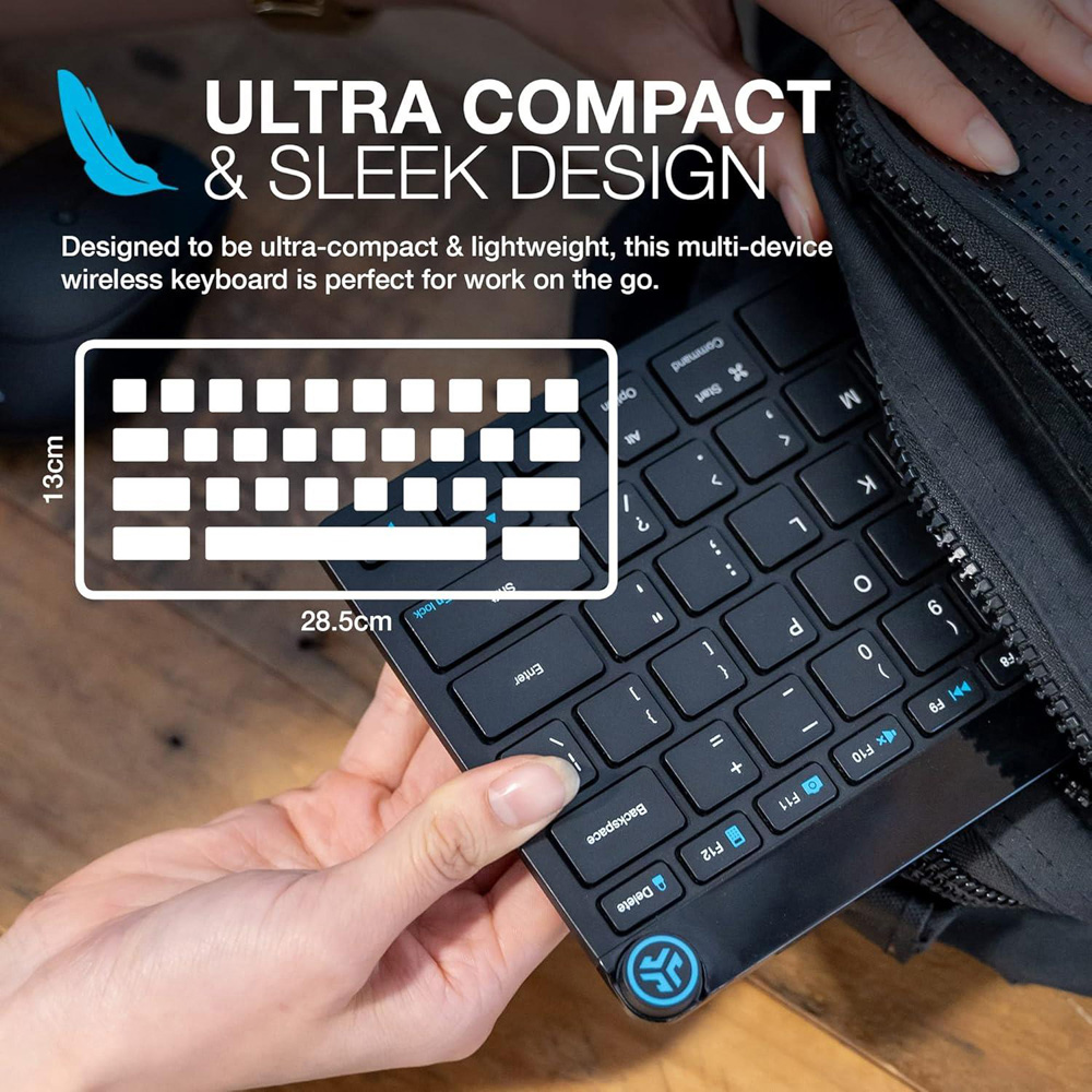 Dyzi JLAB Multi Device Wireless Black Portable Keyboard Image 4