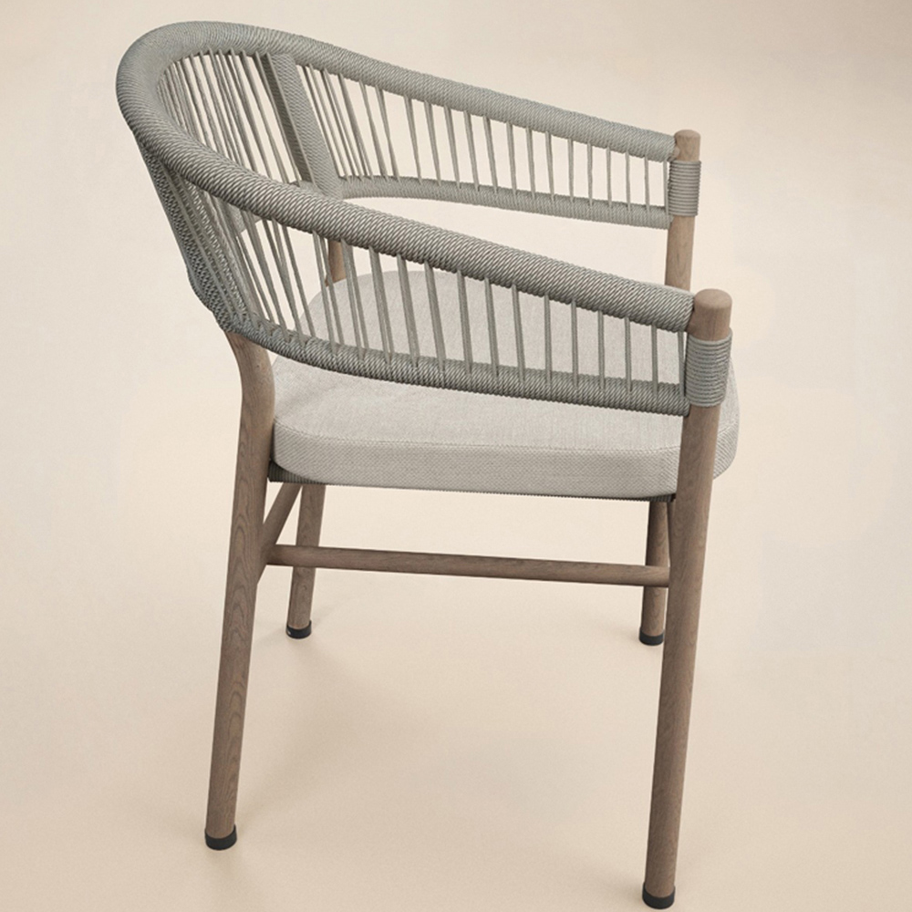 SOLACE+CO Hana Lita 4 Seater Round Garden Bistro Set Image 3