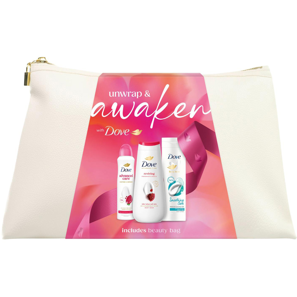 Dove Awaken Beauty Bag 3 Piece Gift Set 4 Pack Image 7