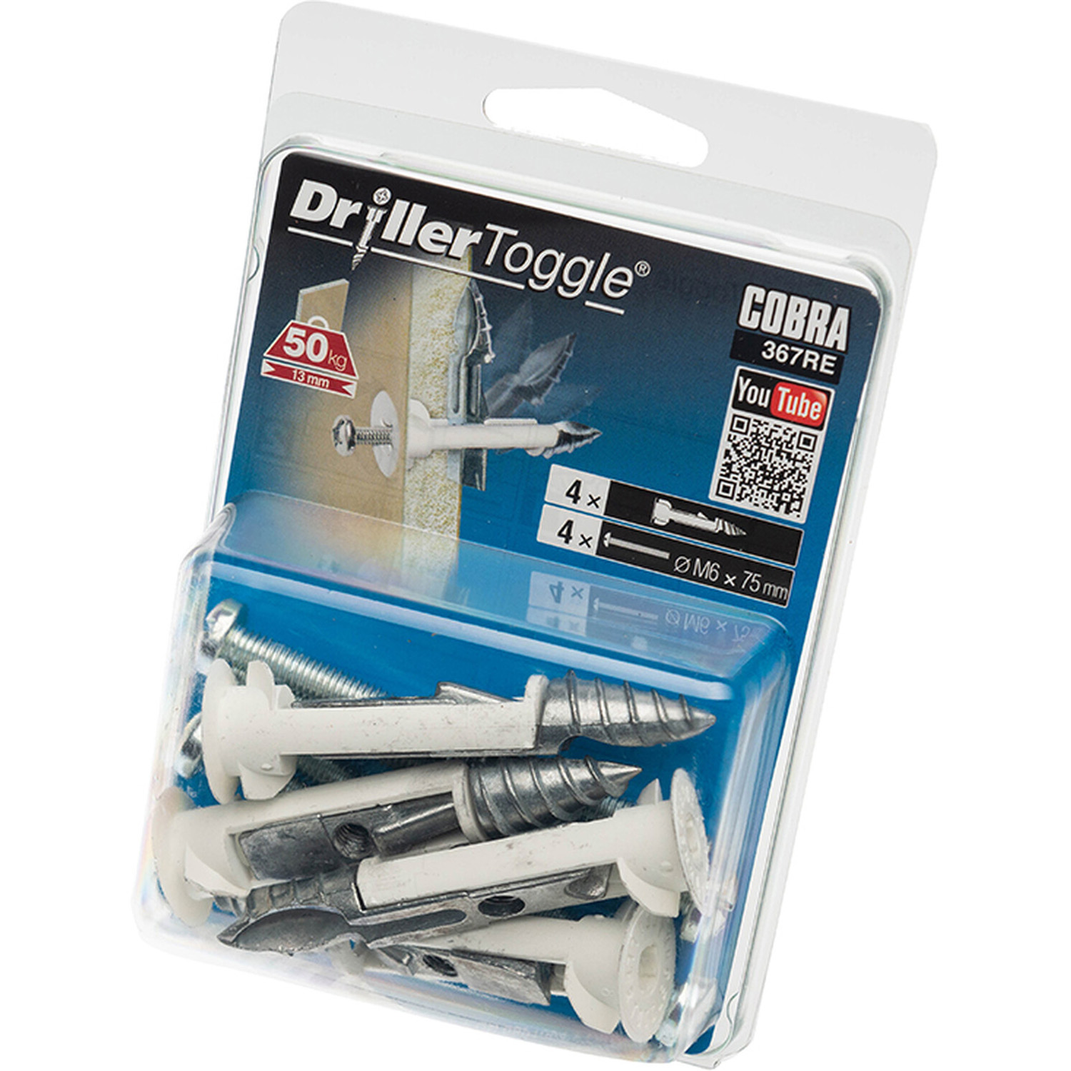 Cobra DrillerToggle - M6 x 75mm Image 1