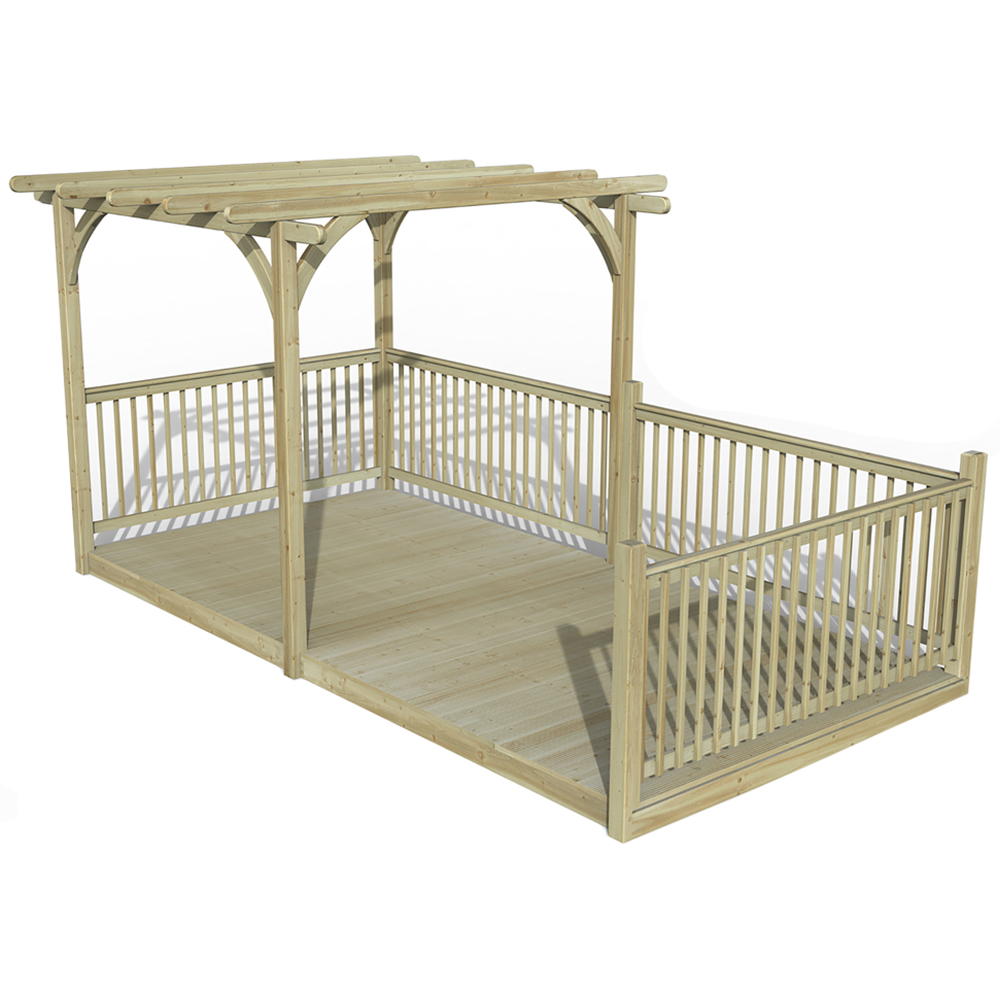 Forest Garden Ultima Pergola and Decking Kit 2.4 x 4.8m Image 2