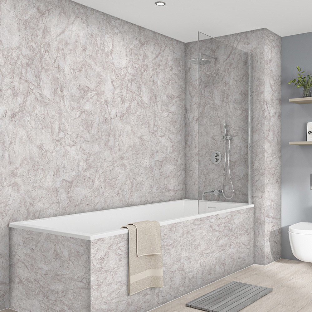 Wetwall Elite Natural Pietra Tongue and Groove Shower Panel 2420 x 600mm Image 1