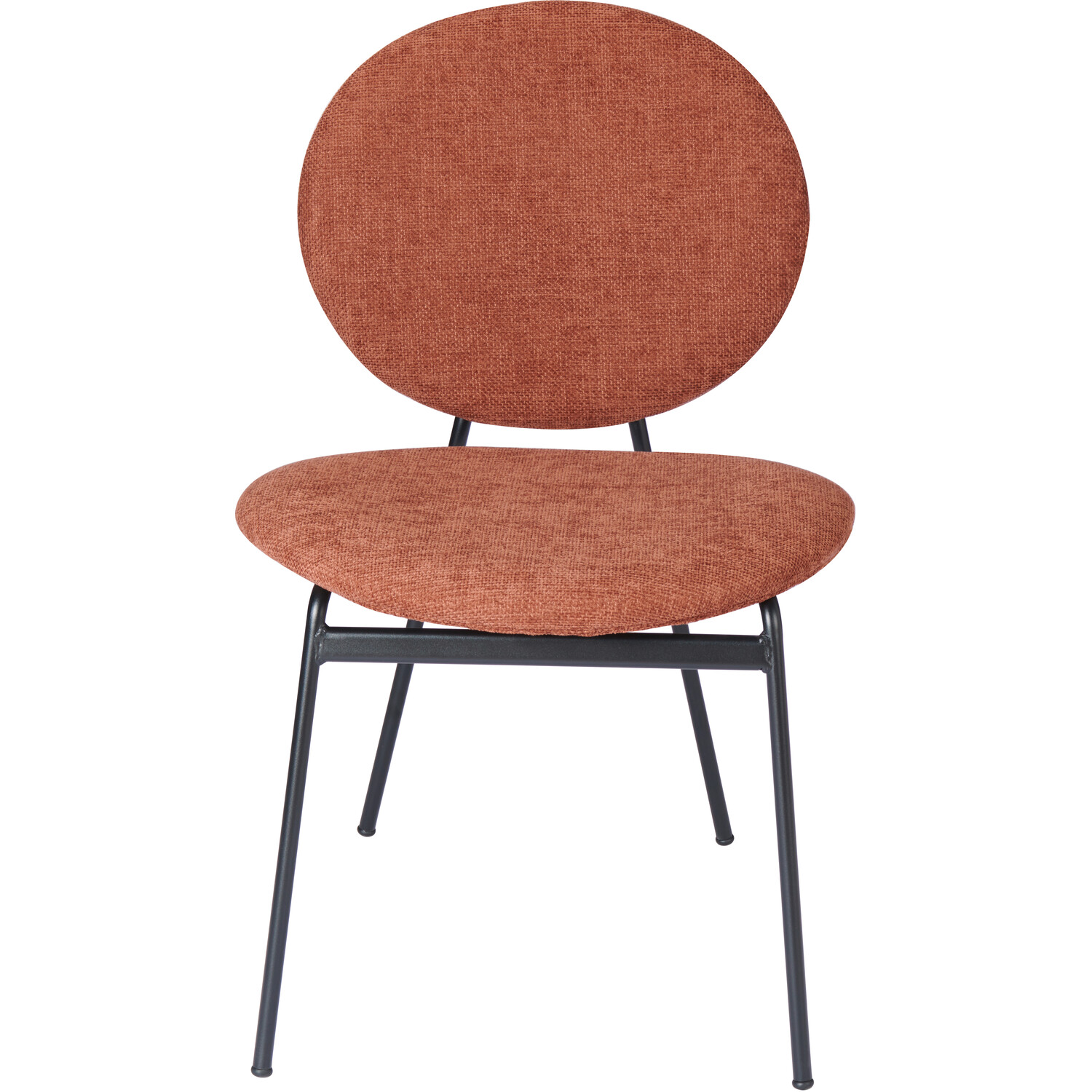 Pair of Maybury Plush Dining Chairs Burnt Orange Image 3