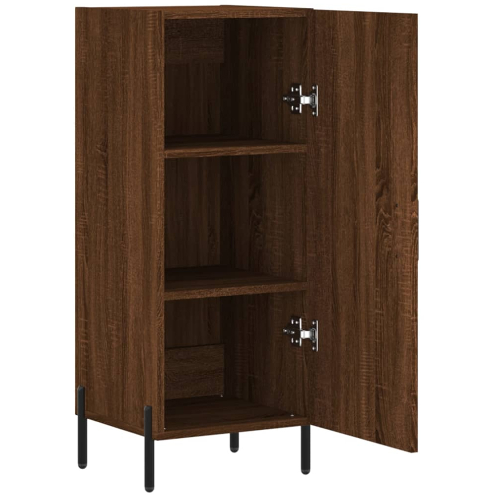 vidaXL Single Door Brown Oak Sideboard Image 5