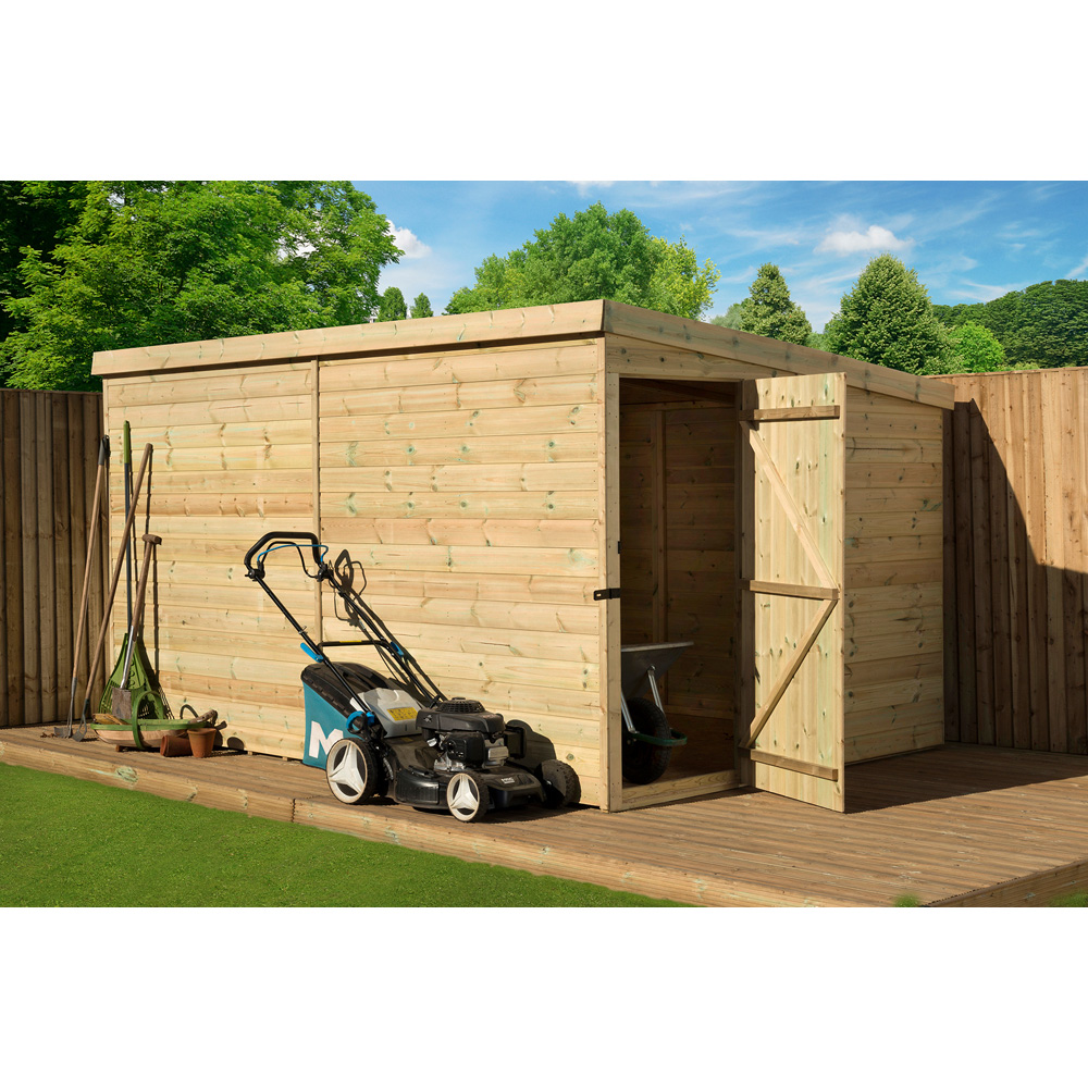 Empire Sheds 2000 9 x 6ft Tongue and Groove Pent Garden Shed Image 2
