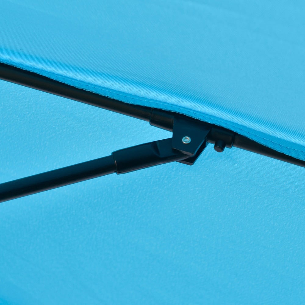 Outsunny Blue Crank and Tilt Parasol 2.6m Image 3