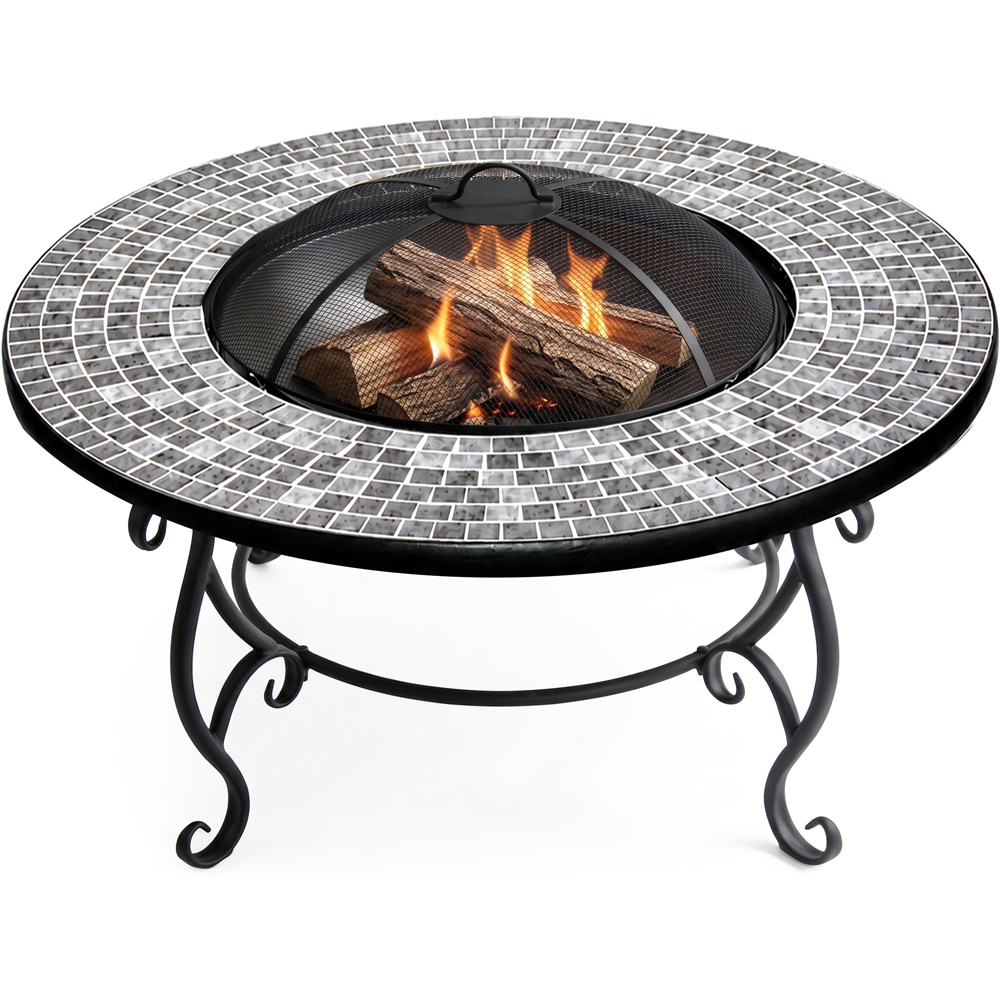 Centurion Supports Fireology Ginessa Charcoal and Cloud Grey 4 in 1 Fire Pit Image 1