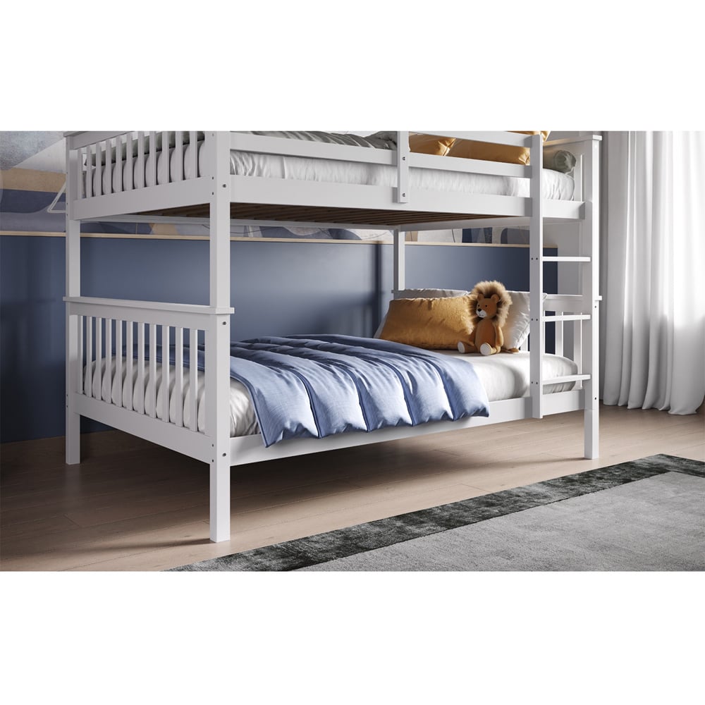 Flair Tetrad Small Double White Detachable Bunk Bed Image 4